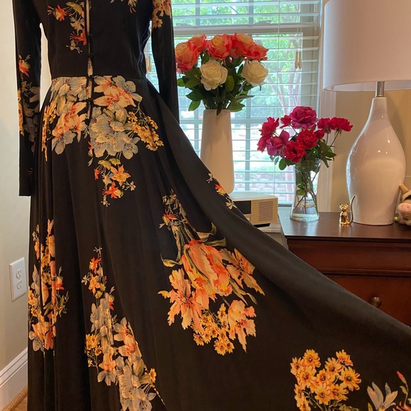 Free people dress! Beautiful drape! Still a good condition! Vintage style! - Picture 6 of 7